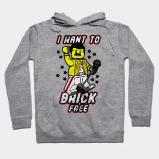 i want to brick free Hoodie